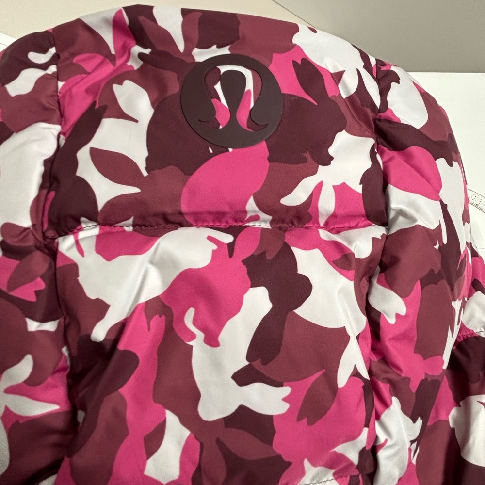lululemon athletica Pink and Brown Puffer Jacket